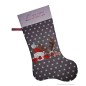 Preview: Nikolausstiefel Rentier und Weihnachtsmann XXL mit Name